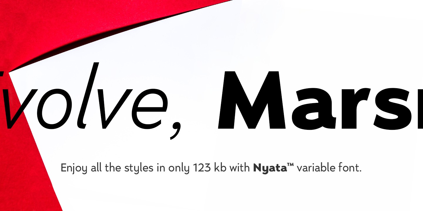 Nyata Bold Italic Font preview